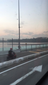 On the border between Malaysia and Singapore